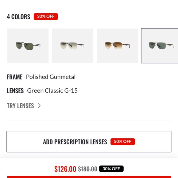 NWT Ray-Ban 60mm Aviator RB3483 Unisex Sunglasses Gunmetal Frame Green L… - Picture 8 of 9